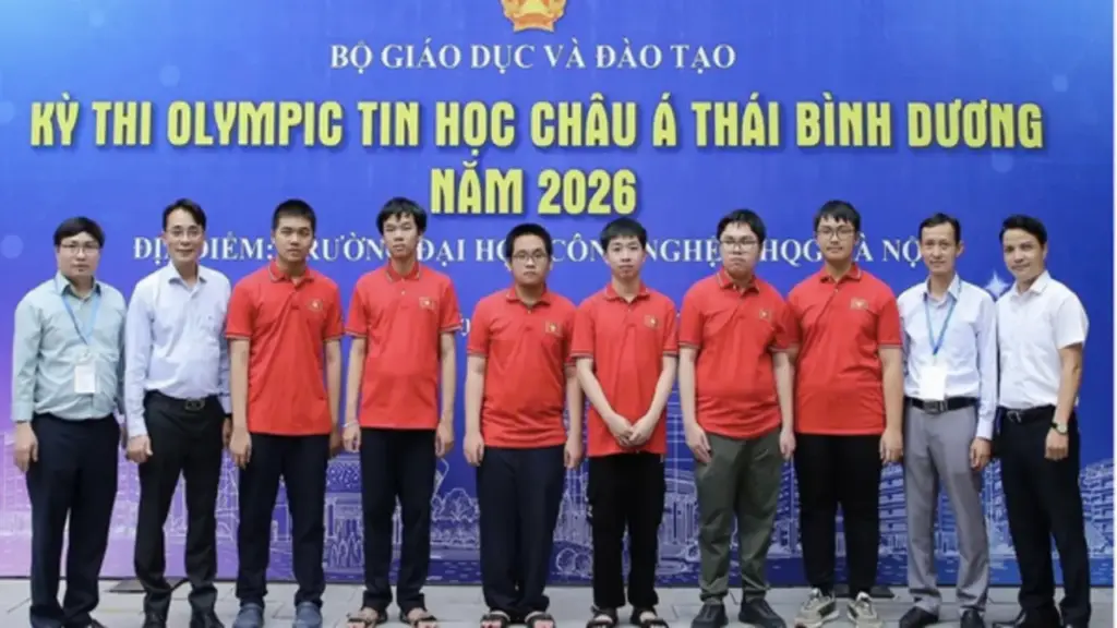 Việt Nam giành 6 huy chương tại Olympic Tin học châu Á - Thái Bình Dương 2026