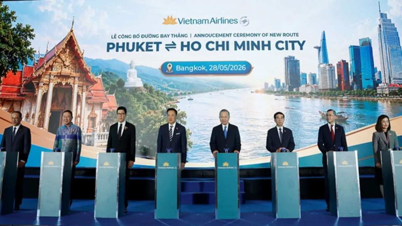 Vietnam Airlines mở đường bay TP.HCM-Phuket, mở rộng hợp tác chiến lược tại Thái Lan