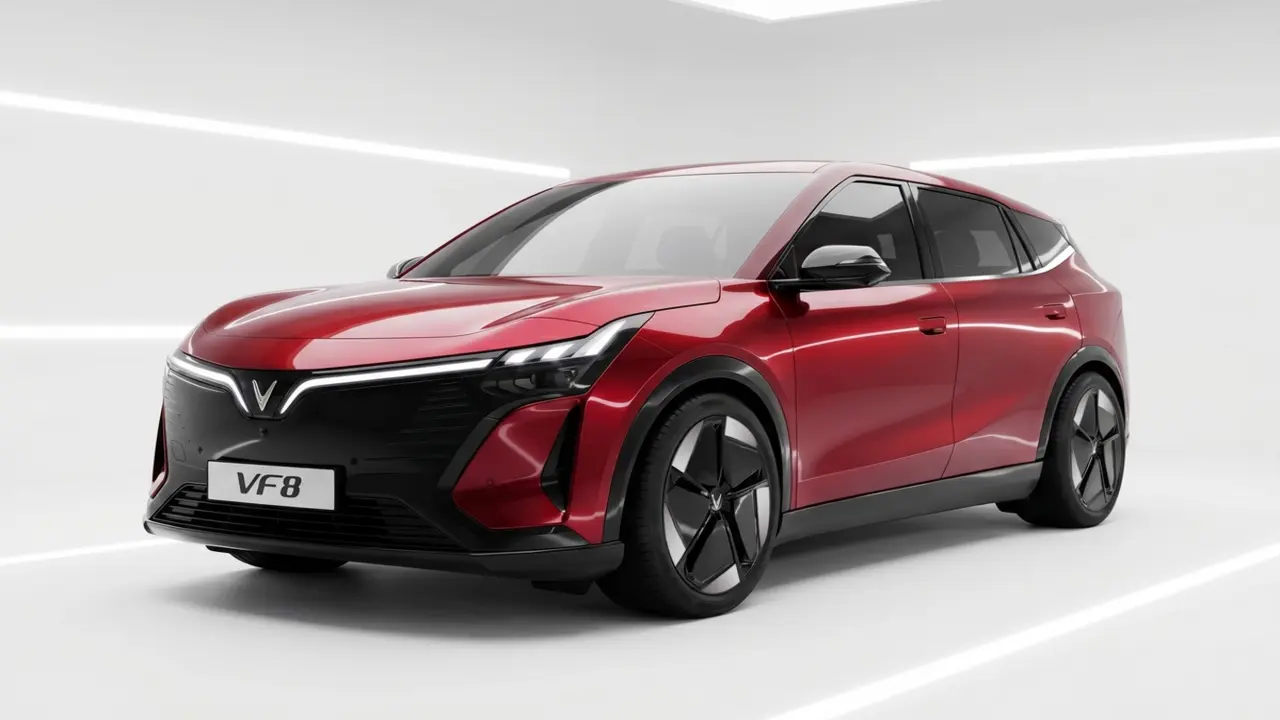 VinFast VF 8 thế hệ mới ra mắt: Giá 999 triệu, chạy 500km/sạc, đi đường xấu êm hơn