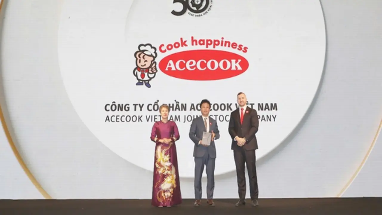 Acecook Việt Nam tiếp tục được vinh danh trong Top 50 Doanh nghiệp Phát triển bền vững 2026