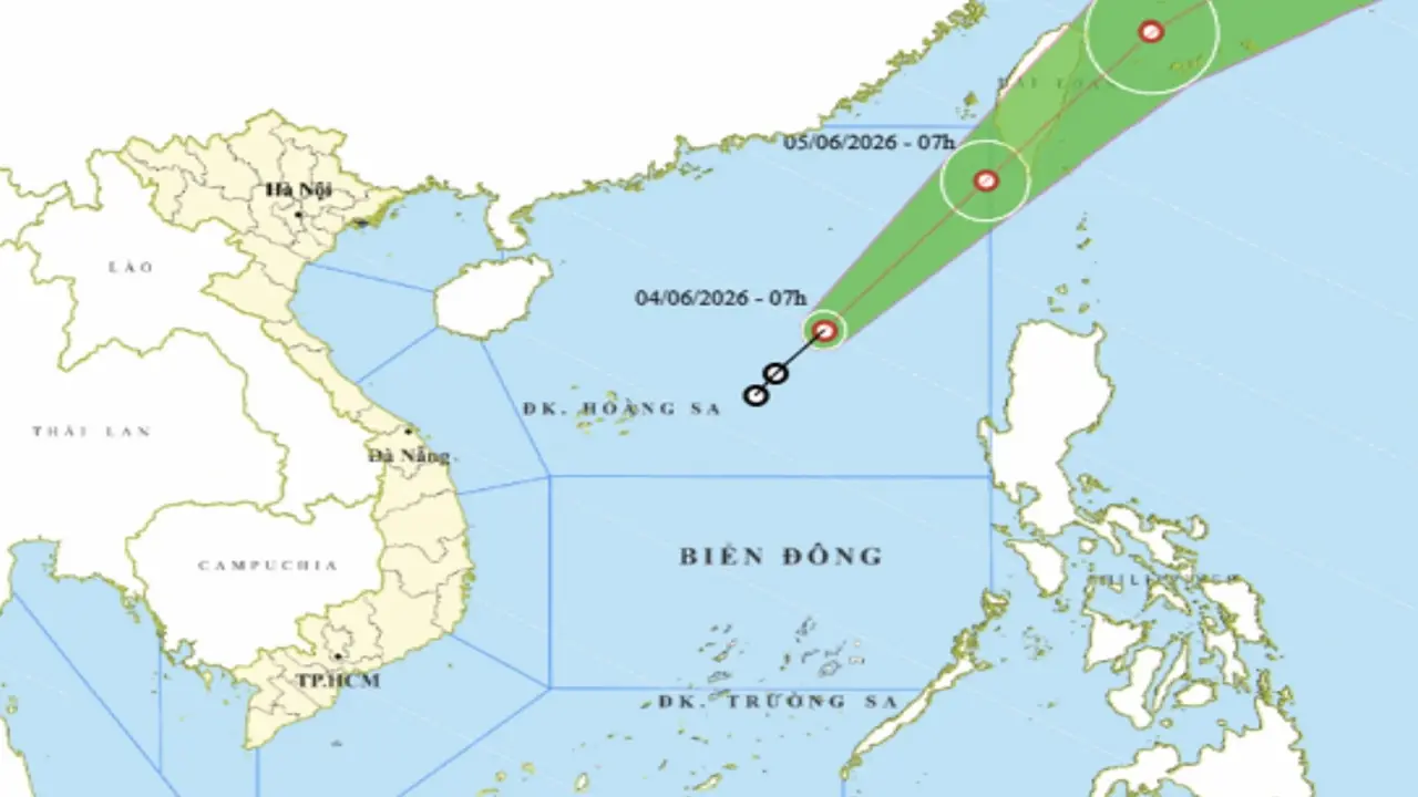Áp thấp nhiệt đới đầu tiên năm 2026 không hướng vào đất liền Việt Nam