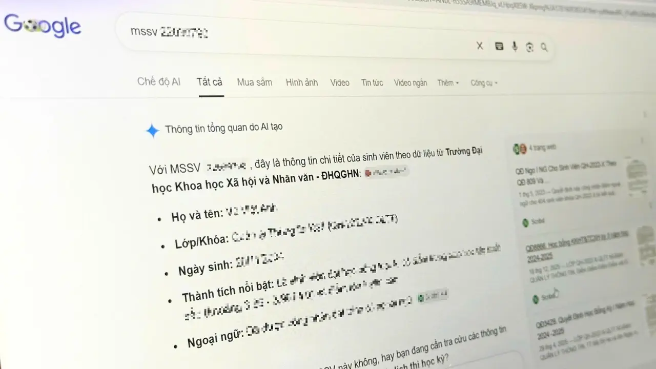 Bị lộ thông tin qua mã số sinh viên, chuyên gia lý giải nguyên nhân