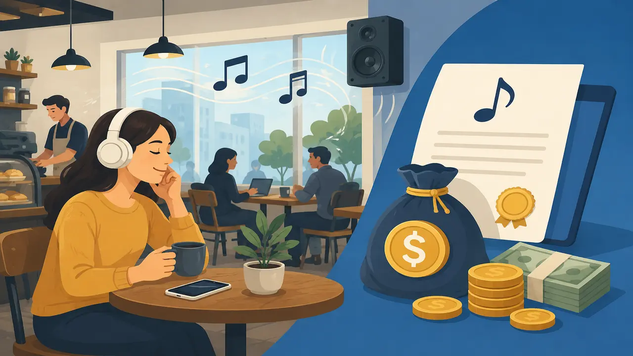Cách tính tiền bản quyền khi quán cà phê sử dụng nhạc