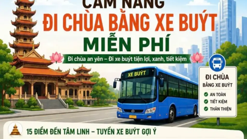 Cẩm nang đi chùa bằng xe buýt miễn phí tại TP.HCM
