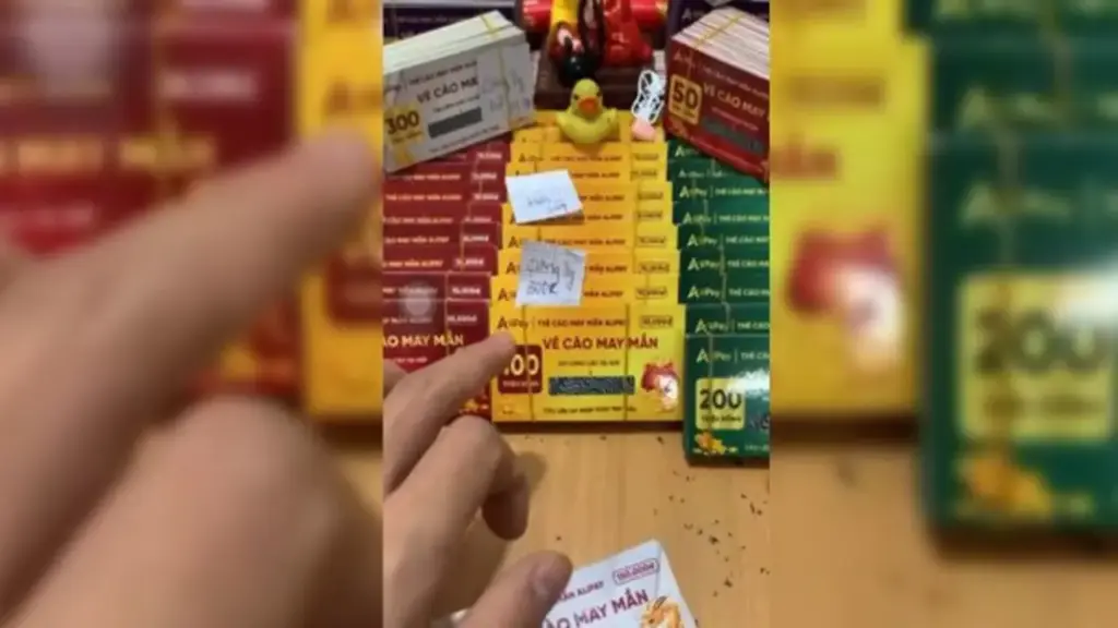 Cảnh giác thủ đoạn cào vé trúng thưởng trên mạng xã hội để lừa đảo