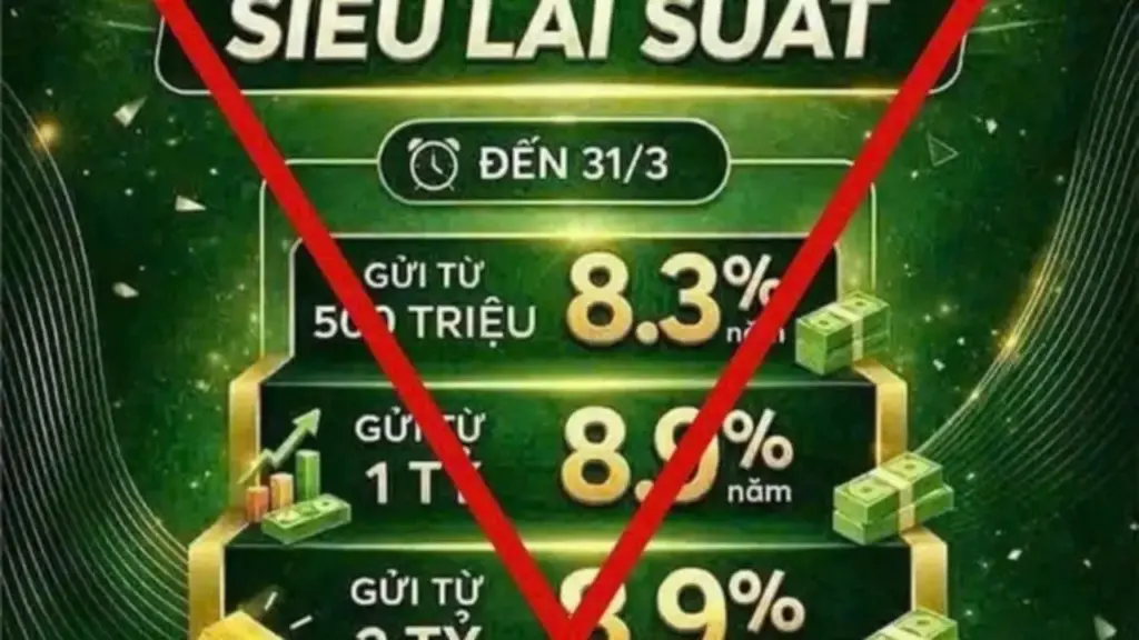 Cảnh giác thủ đoạn mời chào gửi tiết kiệm lãi suất cao để lừa đảo