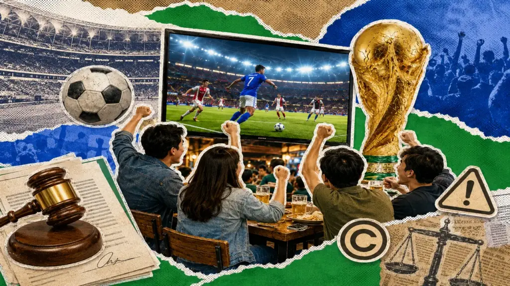 Chiếu World Cup phục vụ khách, chủ quán cần lưu ý gì về bản quyền?