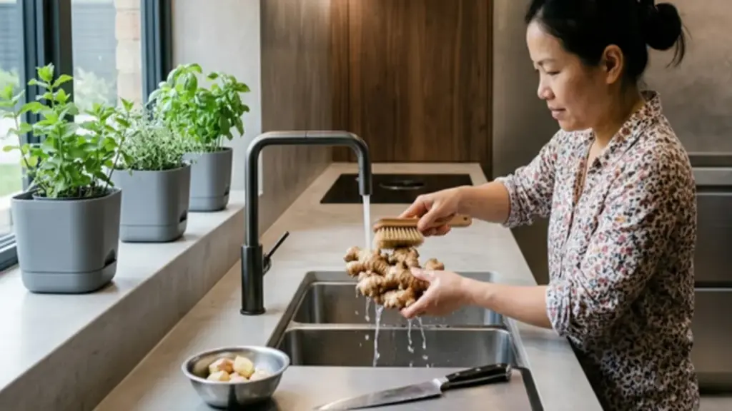 Có nên cạo vỏ gừng trước khi sử dụng?