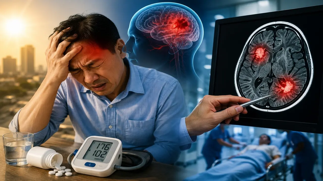 Đau đầu tưởng say nắng, người đàn ông phát hiện 2 ổ xuất huyết não