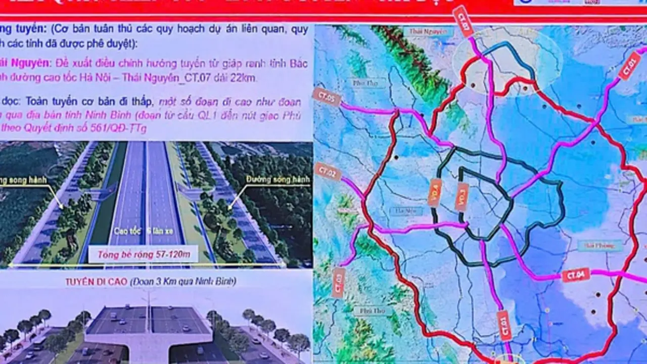 Đường Vành đai 5 - Vùng thủ đô dài 340 km, rộng 6 làn xe