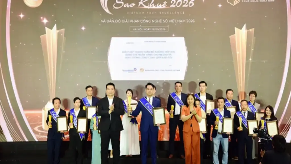 Giải pháp thanh toán thẻ Tap-and-Go tỏa sáng tại Giải thưởng Sao Khuê 2026