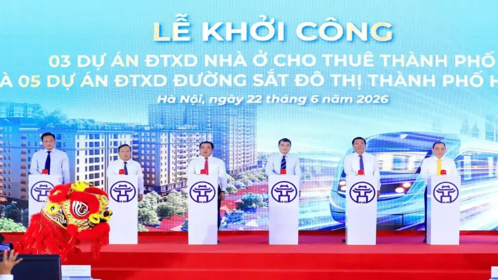 Hà Nội khởi công đồng loạt 5 tuyến metro và 3 dự án nhà ở cho thuê