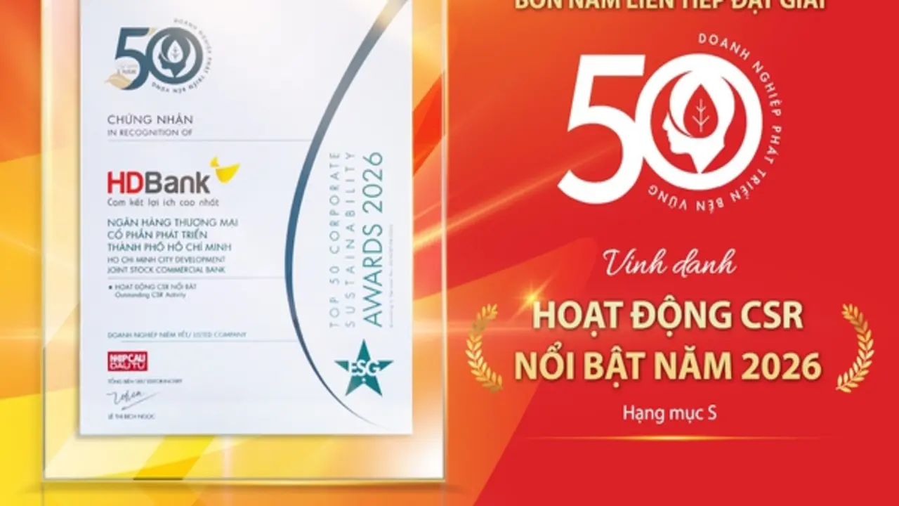 HDBank: Tăng trưởng ấn tượng song hành cùng trách nhiệm cộng đồng