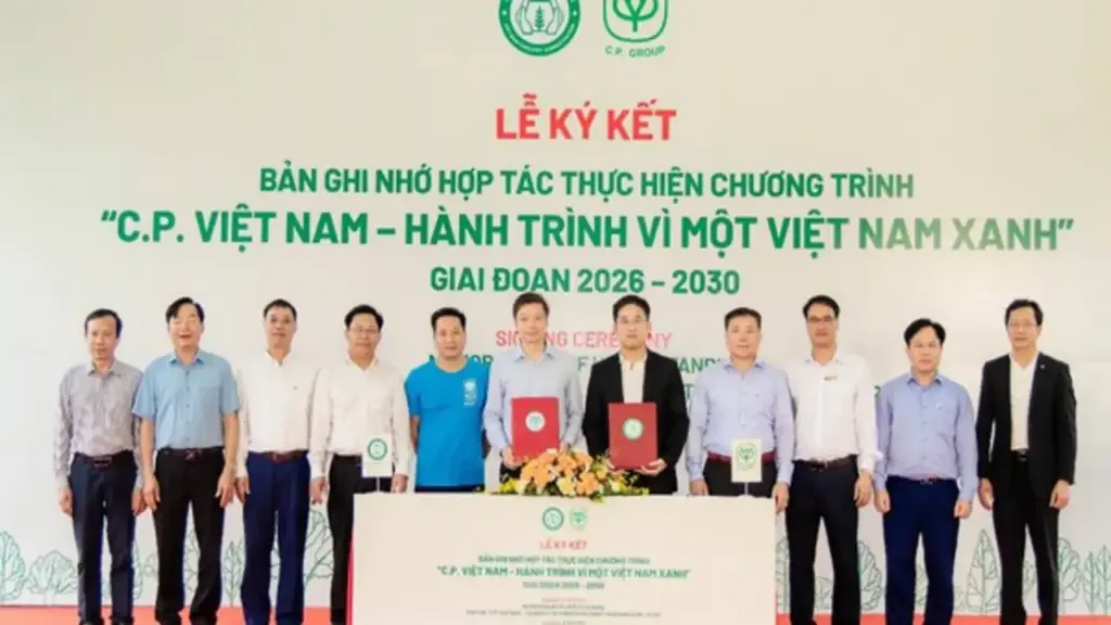 Hướng tới Net Zero 2050, C.P. Việt Nam trồng thêm 1,5 triệu cây xanh
