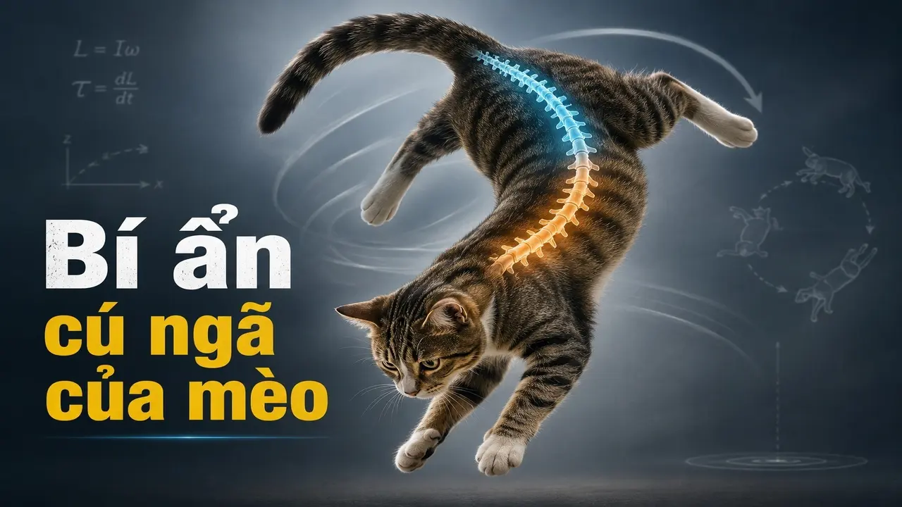 Khoa học đã có lời giải cho bí ẩn 100 năm về cú ngã của loài mèo
