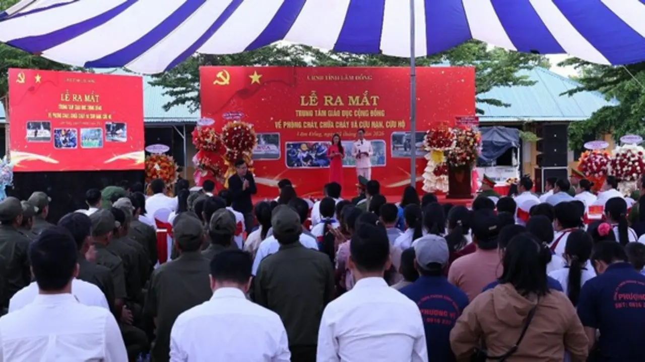 Lâm Đồng ra mắt Trung tâm Giáo dục cộng đồng về PCCC và CNCH đầu tiên