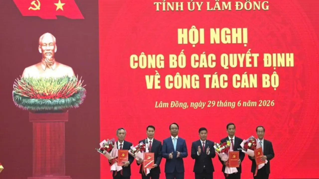 Lâm Đồng tiếp tục điều động, bổ nhiệm nhiều cán bộ chủ chốt