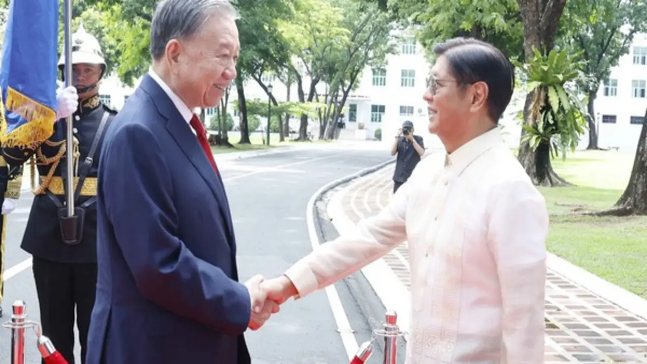 Lễ đón Tổng Bí thư, Chủ tịch nước Tô Lâm thăm cấp nhà nước Philippines
