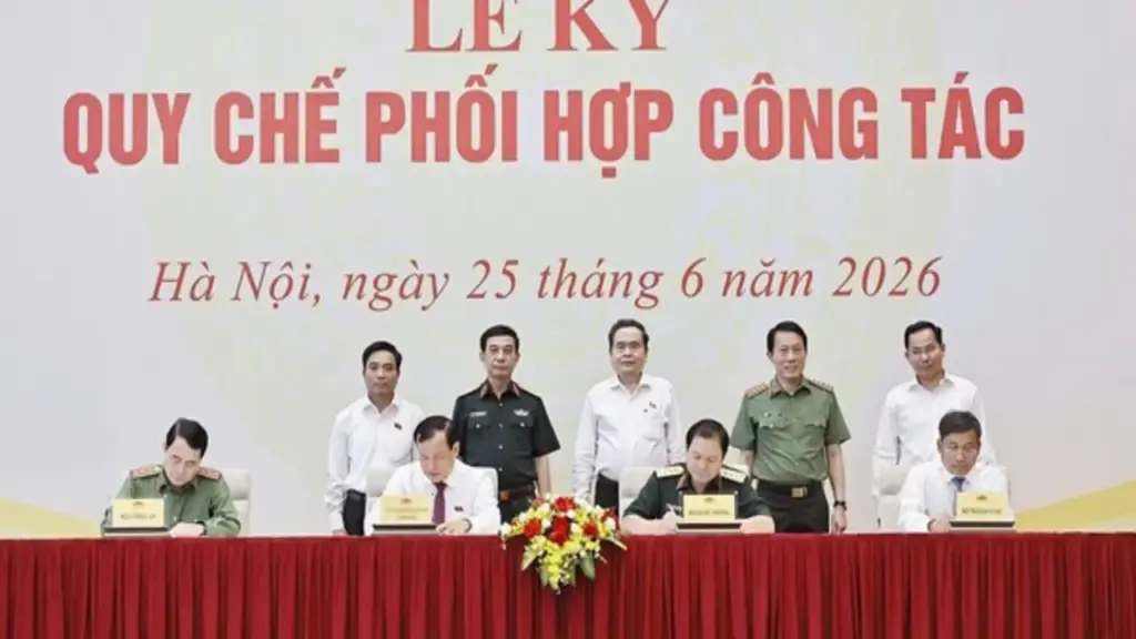 Lễ ký quy chế phối hợp quốc phòng, an ninh và đối ngoại