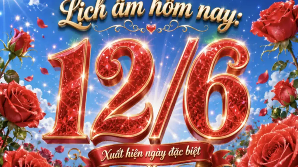 Lịch âm hôm nay là ngày Kim Dương, dương lịch 12.6 xuất hiện ngày đặc biệt