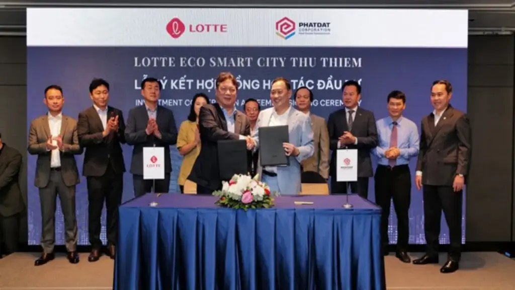 Lotte và Phát Đạt chính thức ký kết hợp tác đầu tư dự án Lotte Eco Smart City Thu Thiem