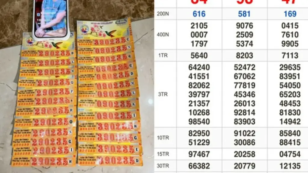 Mua 3 tờ vé số trên đường tới công ty, trúng độc đắc xổ số miền Nam