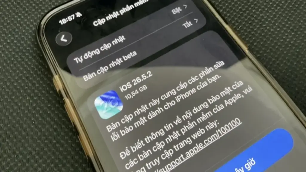 Người dùng iPhone cần cập nhật iOS 26.5.2 ngay lập tức