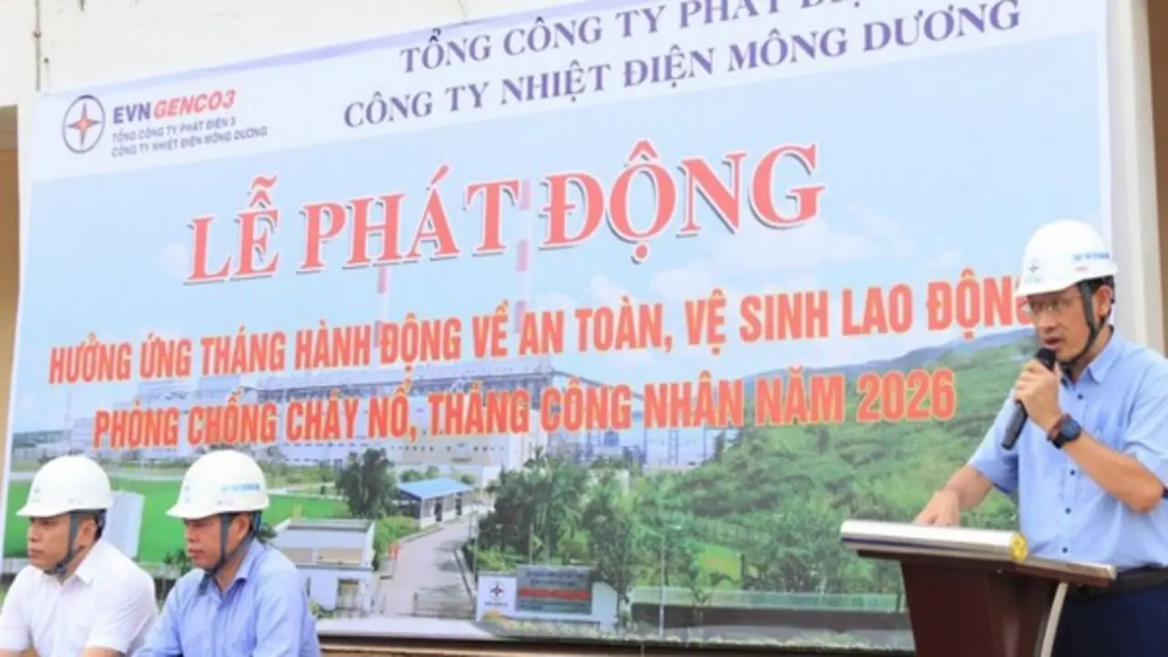 Nhiệt điện Mông Dương nâng cao an toàn lao động