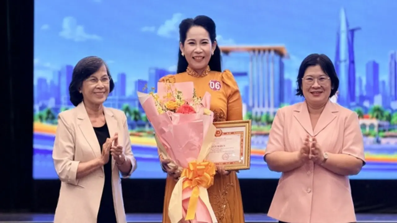 Nữ cán bộ phường Thới An đoạt giải nhất hội thi Báo cáo viên giỏi TP.HCM