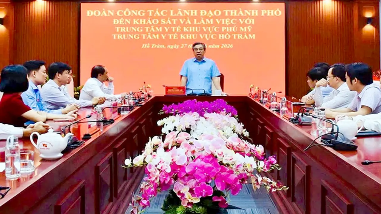 Phó bí thư Nguyễn Phước Lộc: Đầu tư Trung tâm y tế thành cơ sở 2 bệnh viện tuyến cuối