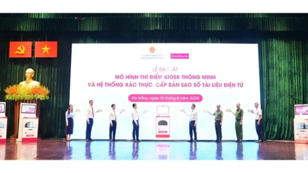 Ra mắt Trạm dịch vụ công số do Agribank tài trợ tại Đà Nẵng