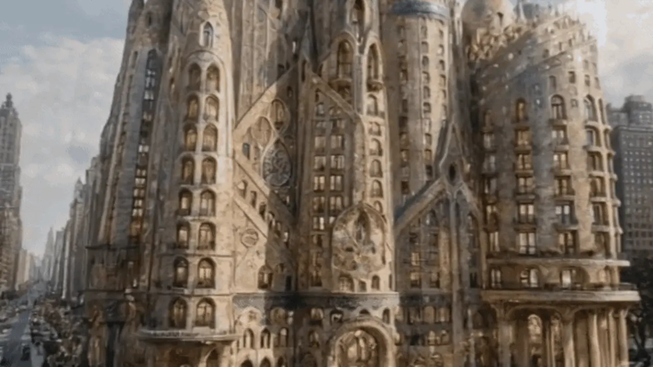 'Tháp Manhattan bị thất lạc' - 'bóng ma một New York khác biệt' của Gaudi được tái hiện