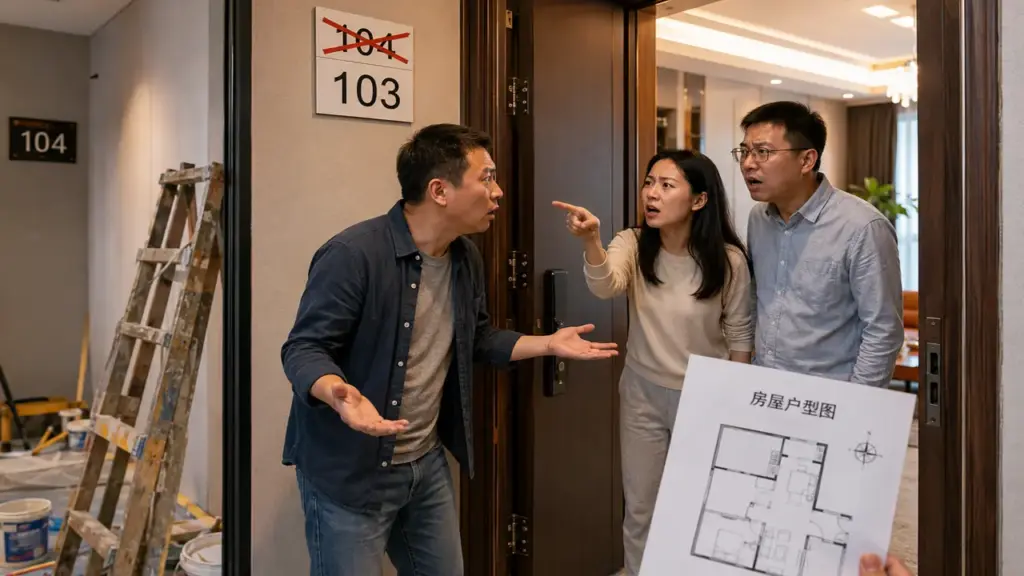Thi công 6 tháng mới biết nhầm nhà hàng xóm