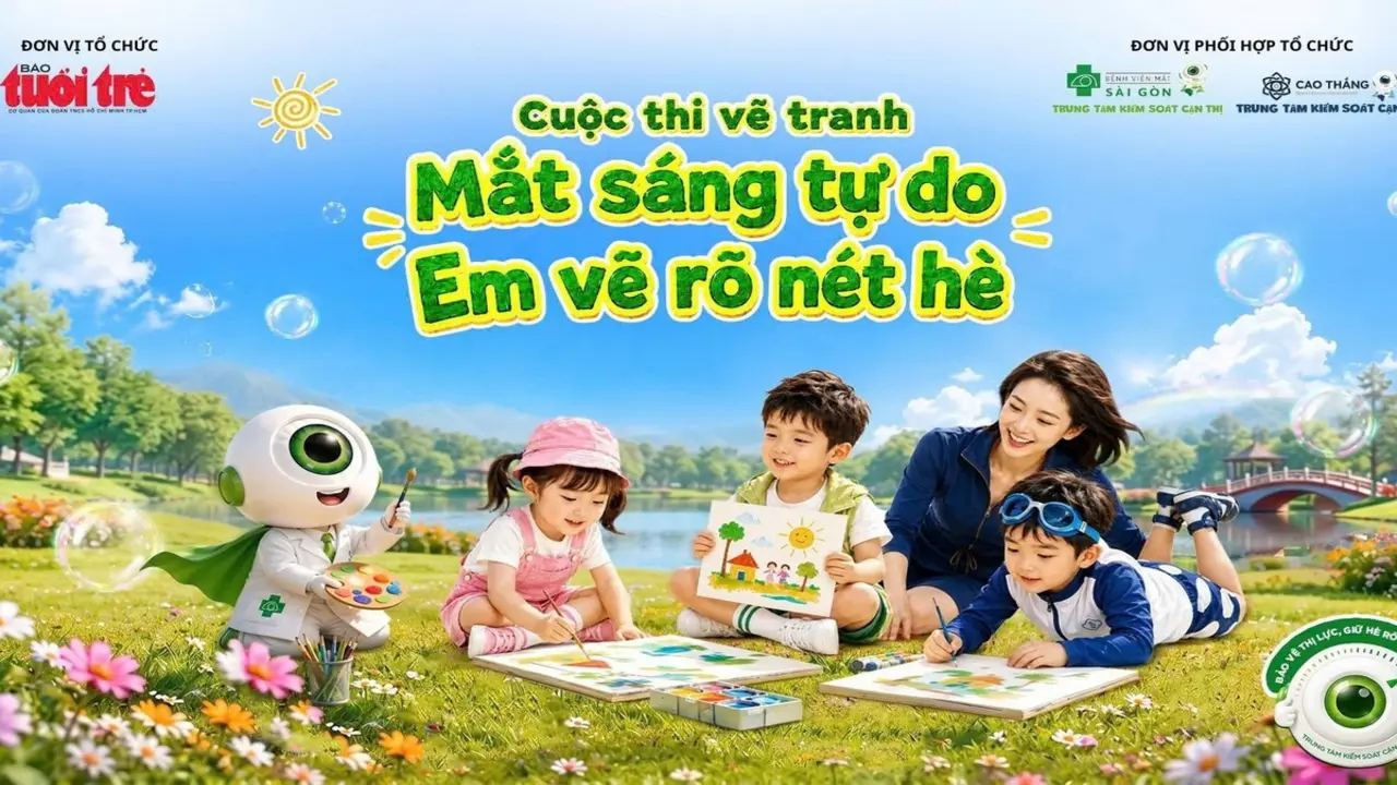 Thiếu nhi thi vẽ tranh, tổng giải thưởng 150 triệu đồng