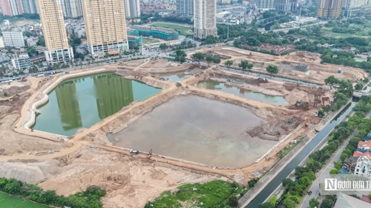 Tiến độ các hồ chống ngập ở Hà Nội trước mùa mưa