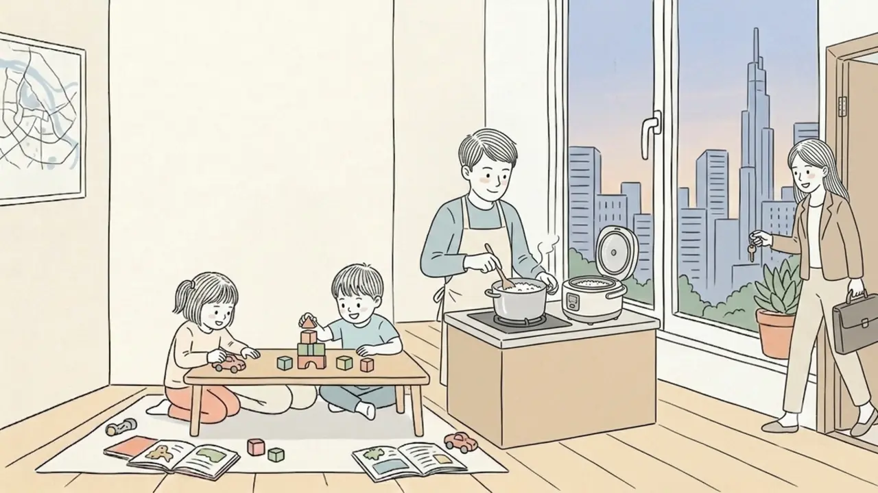 Tôi ở nhà nội trợ và không biết chính xác lương vợ