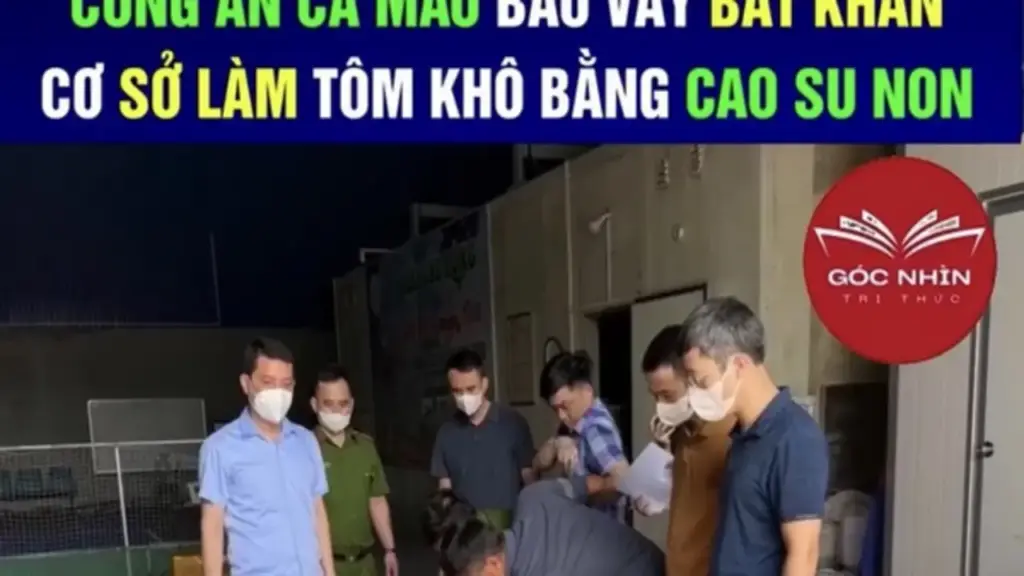 'Tôm khô làm từ cao su non' là thông tin sai sự thật
