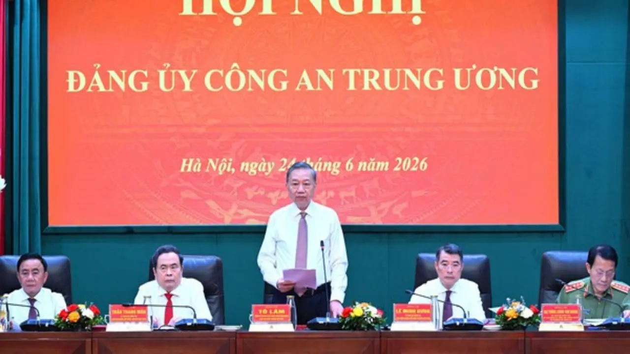 Tổng Bí thư, Chủ tịch nước Tô Lâm dự Hội nghị Đảng ủy Công an T.Ư