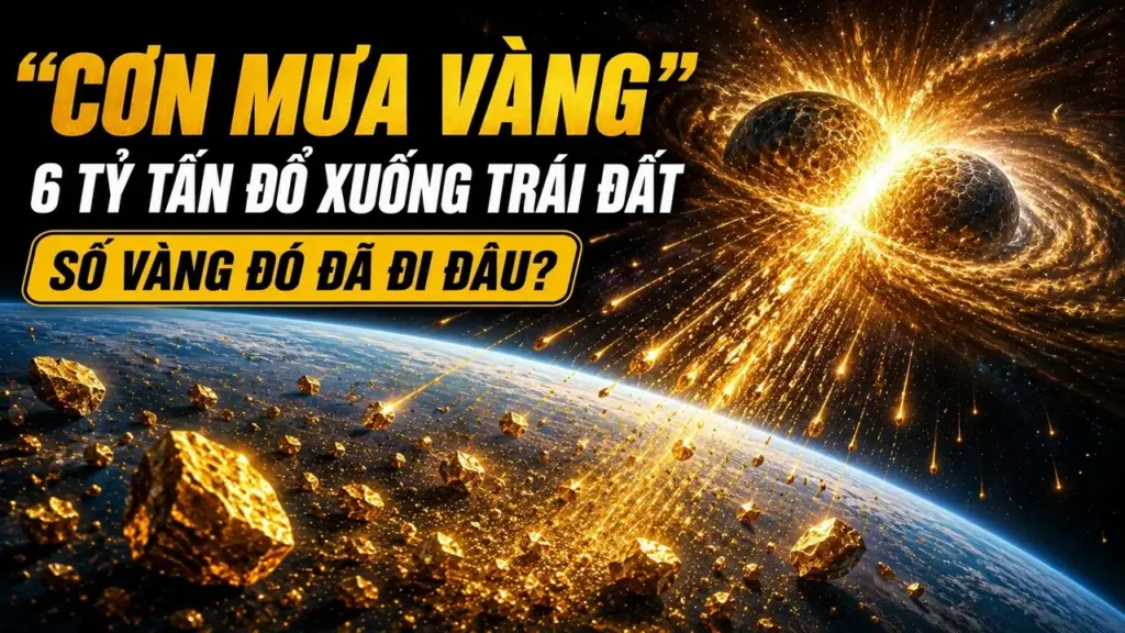 Trái Đất từng hứng "cơn mưa vàng" 6 tỷ tấn, kho báu này đã biến đi đâu?