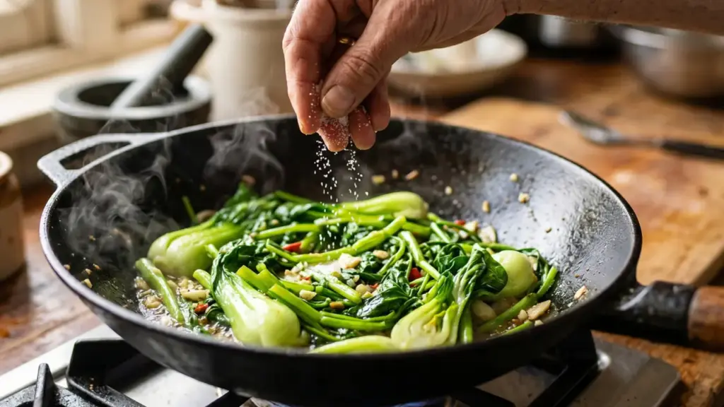 Tuyệt chiêu xào rau xanh và giòn
