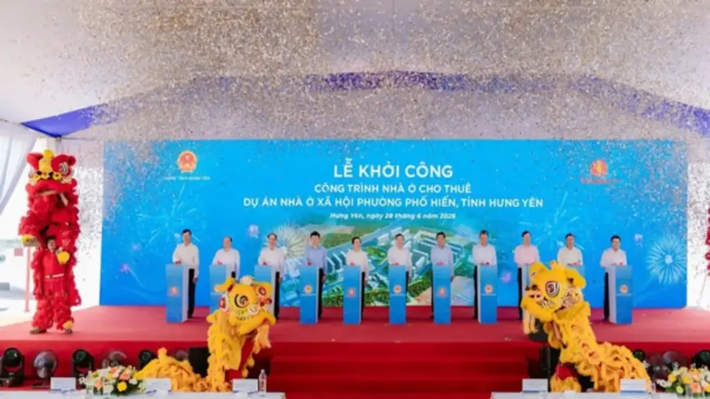 Vingroup khởi công công trình nhà ở cho thuê dự án nhà ở xã hội phường Phố Hiến, tỉnh Hưng Yên