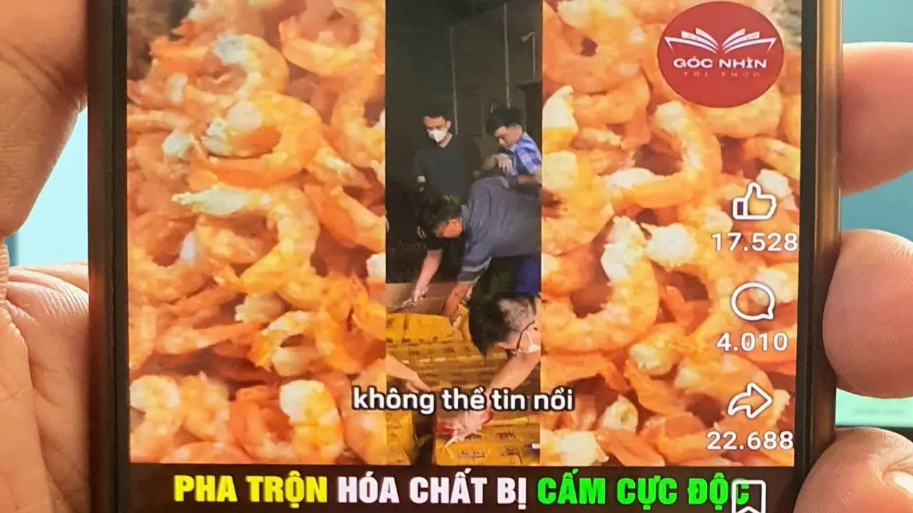 Vụ tin giả “tôm khô làm từ cao su non”: Sẽ xử lý nghiêm đối tượng liên quan