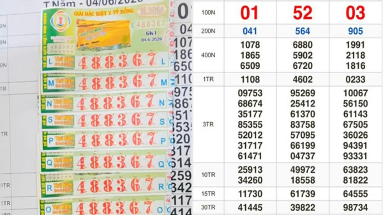 Xổ số miền Nam ngày 4 tháng 6: Khách trúng số đài Bình Thuận nhận tiền mặt