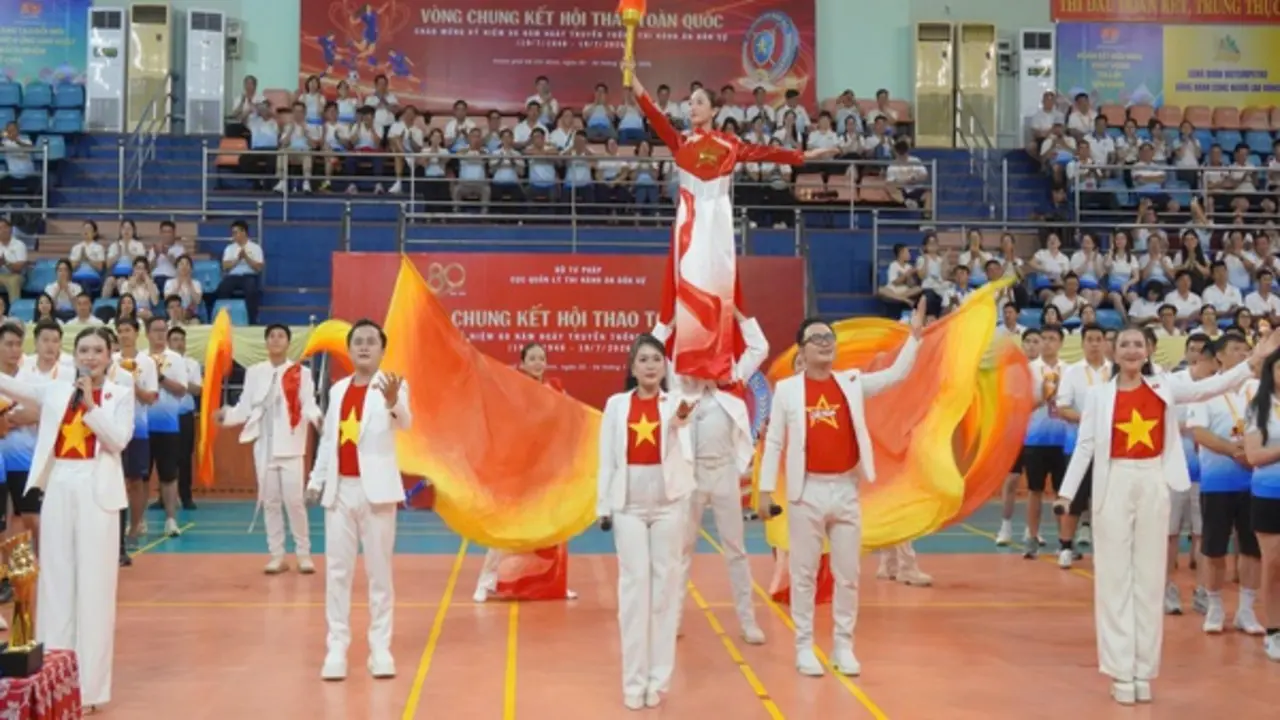 34 tỉnh, thành tranh tài tại hội thao chào mừng 80 năm Thi hành án dân sự