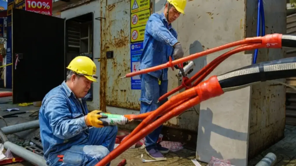 Ảnh dự thi: Thi công lắp ráp điện trung thế