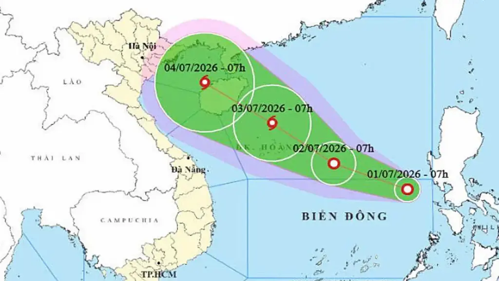 Áp thấp nhiệt đới hình thành trên Biển Đông