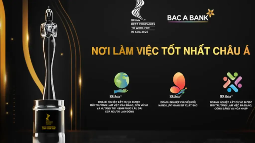 BAC A BANK bốn năm liên tiếp được vinh danh “Nơi làm việc tốt nhất châu Á”