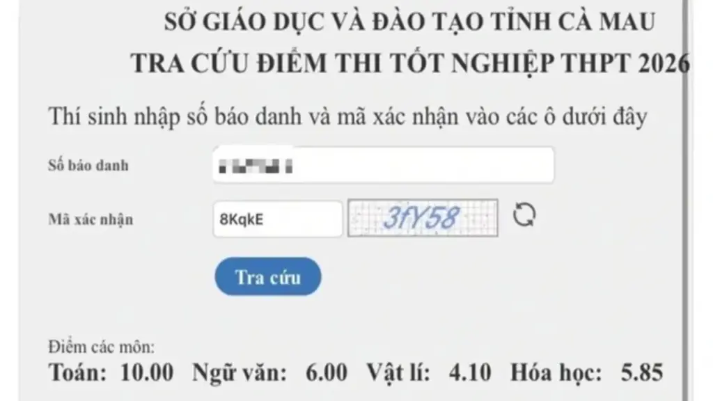 Cà Mau xác minh phản ánh thí sinh dùng điện thoại trong phòng thi tốt nghiệp THPT