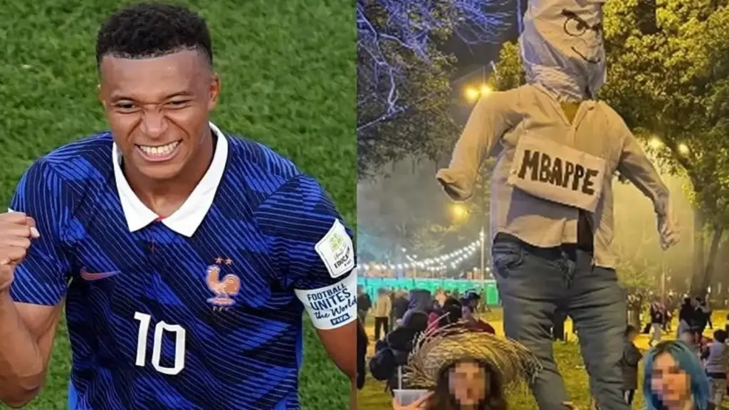 CĐV Paraguay đốt hình nộm Mbappe