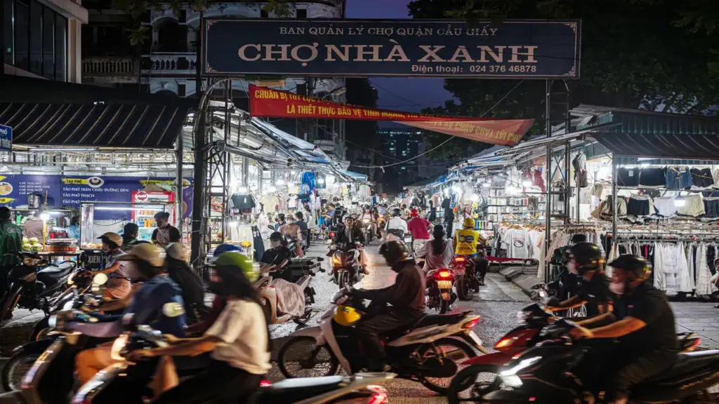 Chợ Nhà Xanh trước thông tin di dời